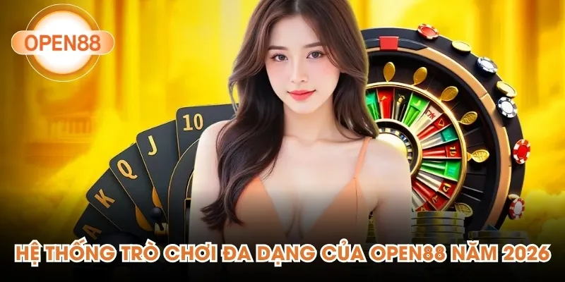 Hệ thống trò chơi đa dạng của Open88 năm 2026